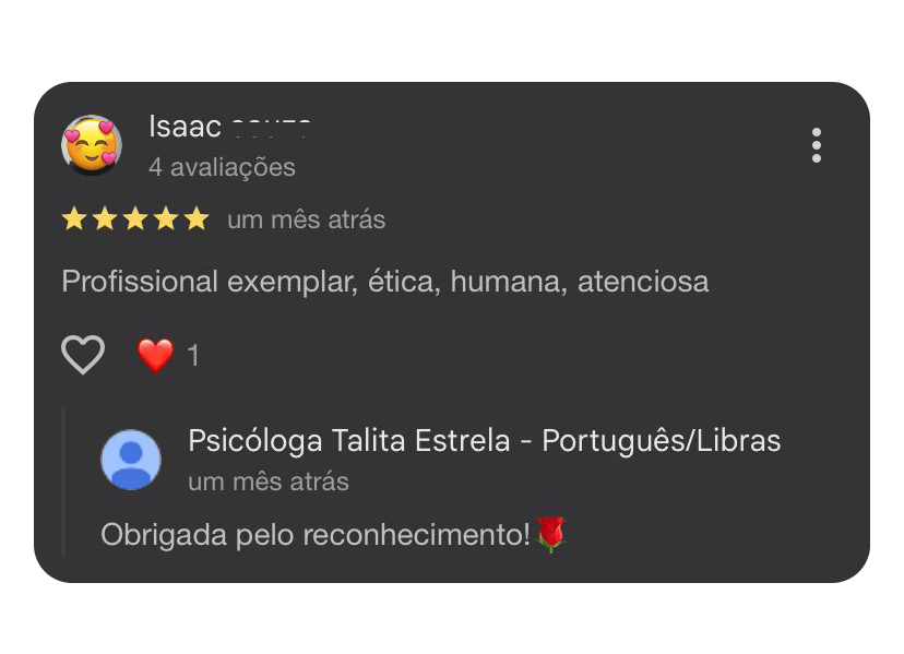 Depoimento real sobre Talita Estrela