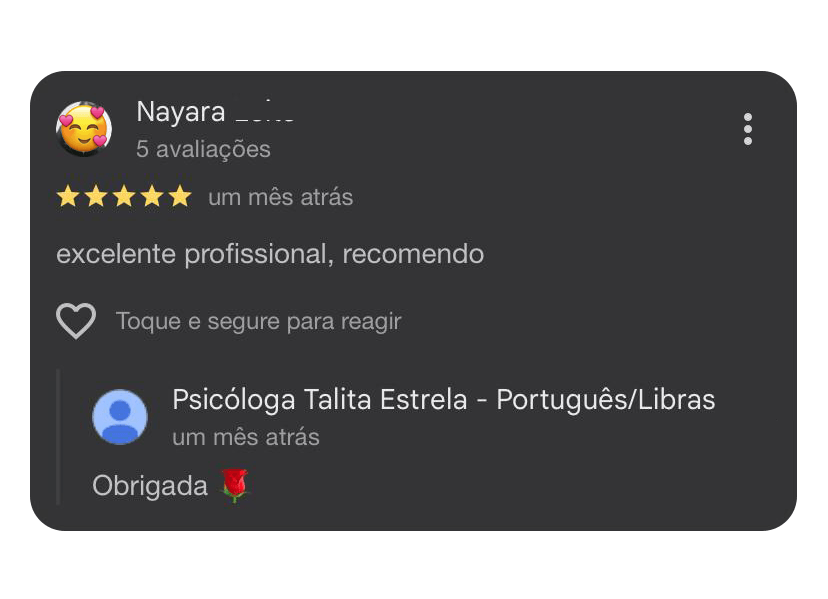 Depoimento real sobre Talita Estrela